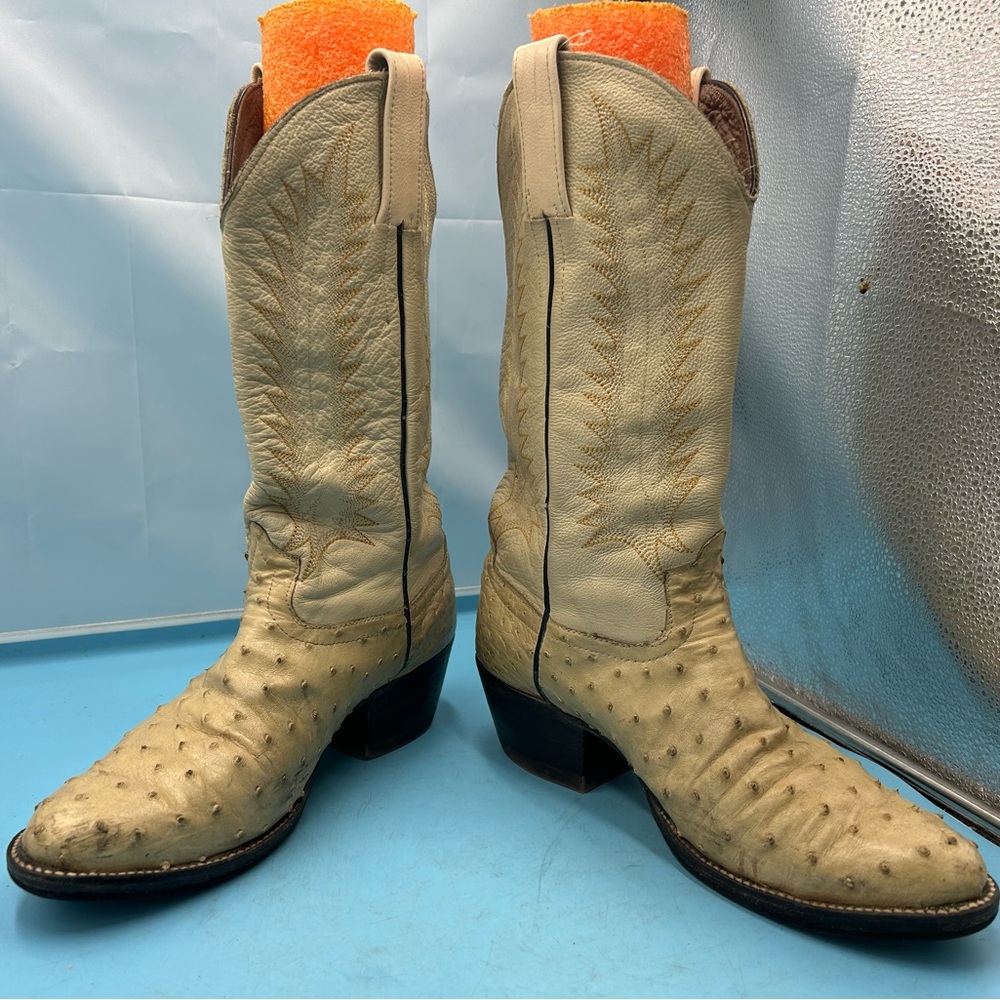 LT women 10.5 exotic quill cowgirl boots